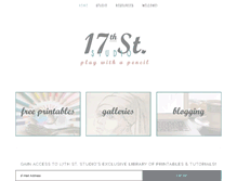 Tablet Screenshot of 17thststudio.com